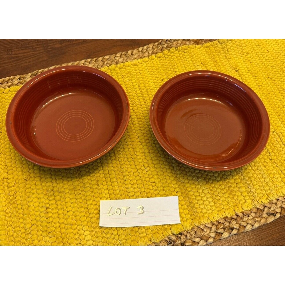 HLC FIESTA PAPRIKA Coupe Soup Bowl 7" EUC Retired Fiesta Ware Replacement Lot 3